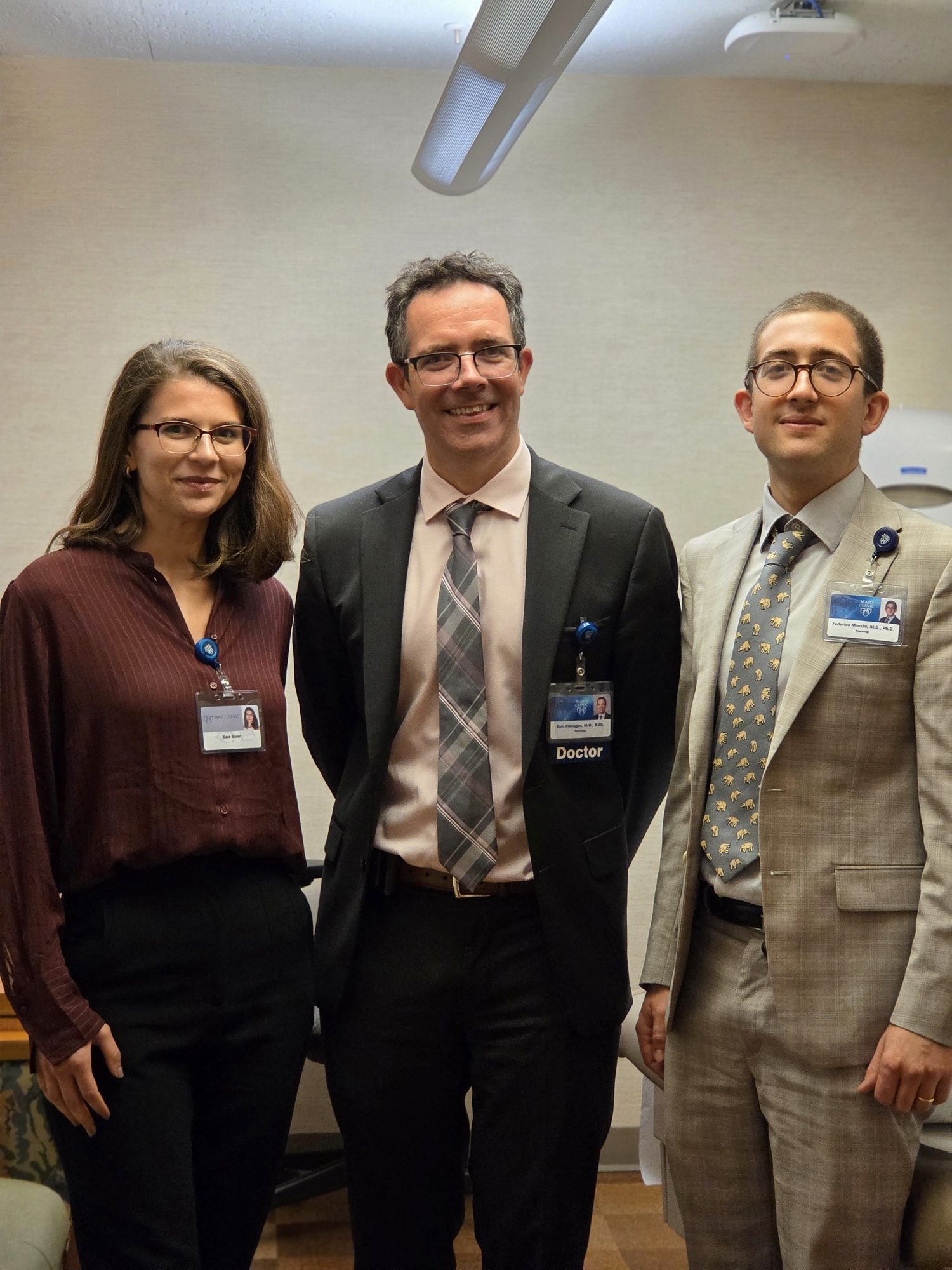 A Med&X participant with her clinical mentors