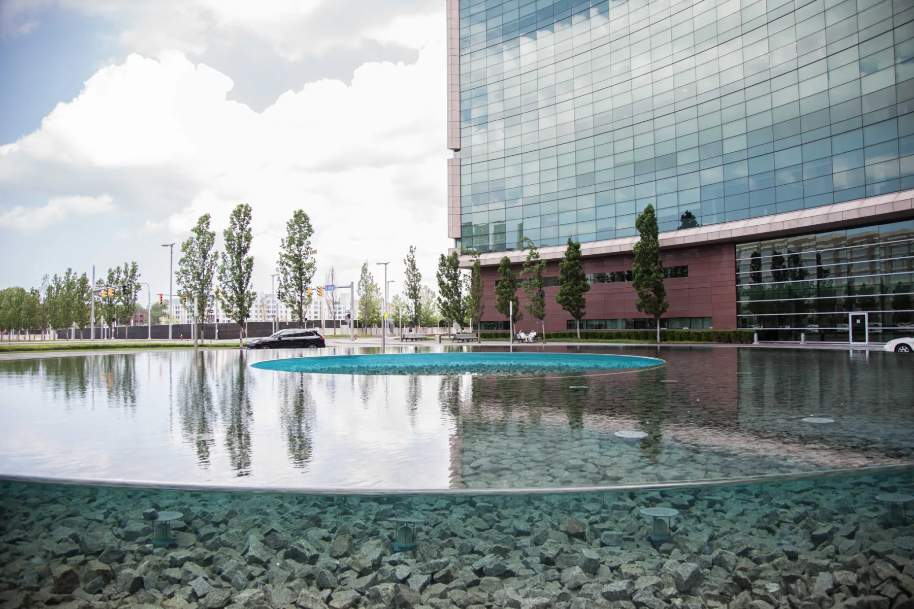 The modern Miller Family Pavilion at the Cleveland Clinic