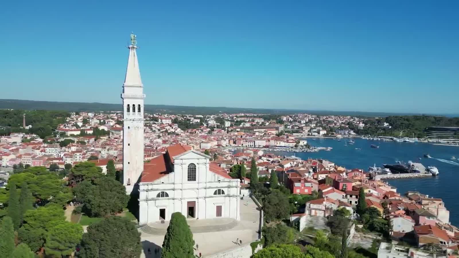 The old town of Rovinj on the Adriatic
