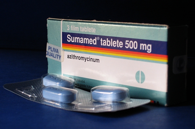 A pack of Sumamed azithromycin tablets by PLIVA